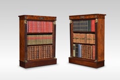 Pair of Regency Mahogany Open Bookcases