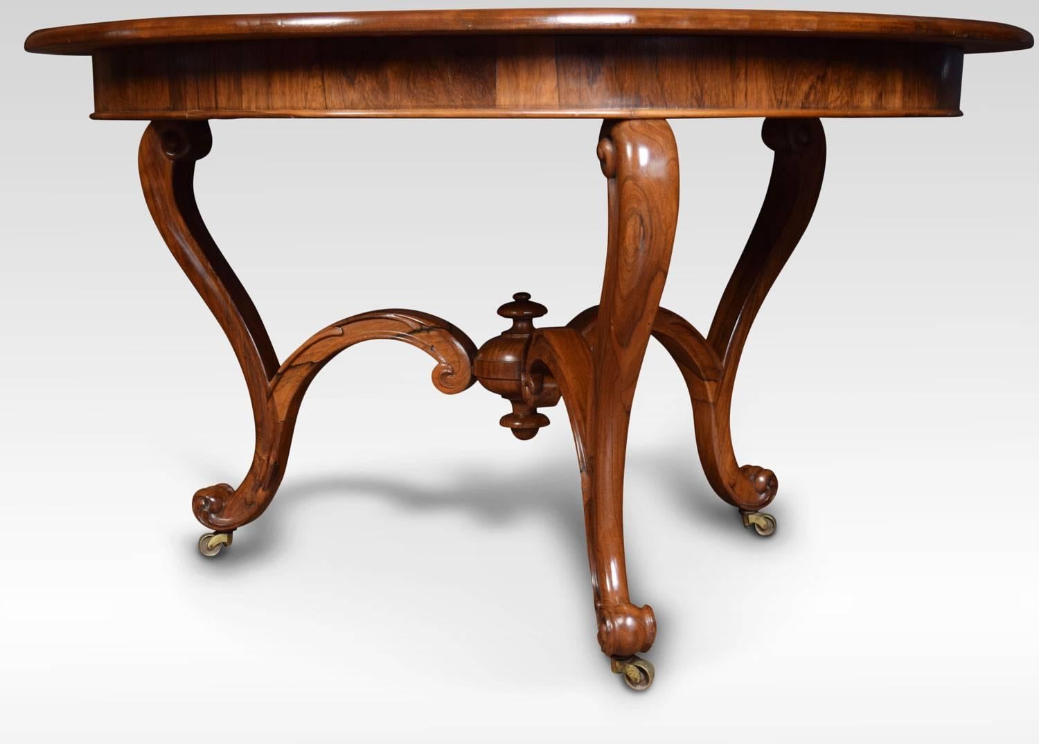 19th Century Rosewood Circular Centre Table In Excellent Condition In Cheshire, GB