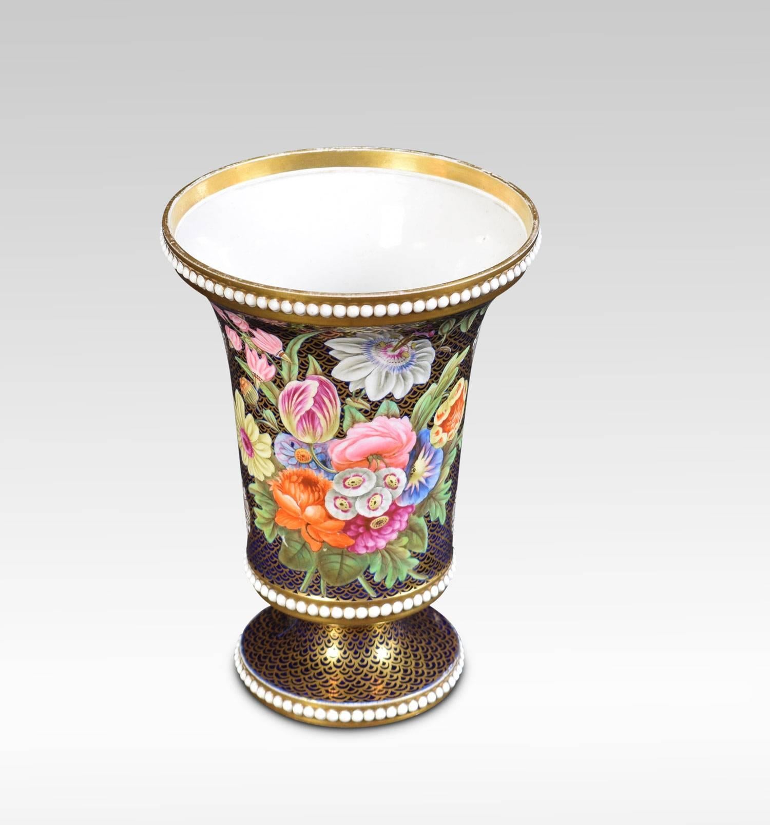 19th Century Regency Period Spode Porcelain Spill Vase