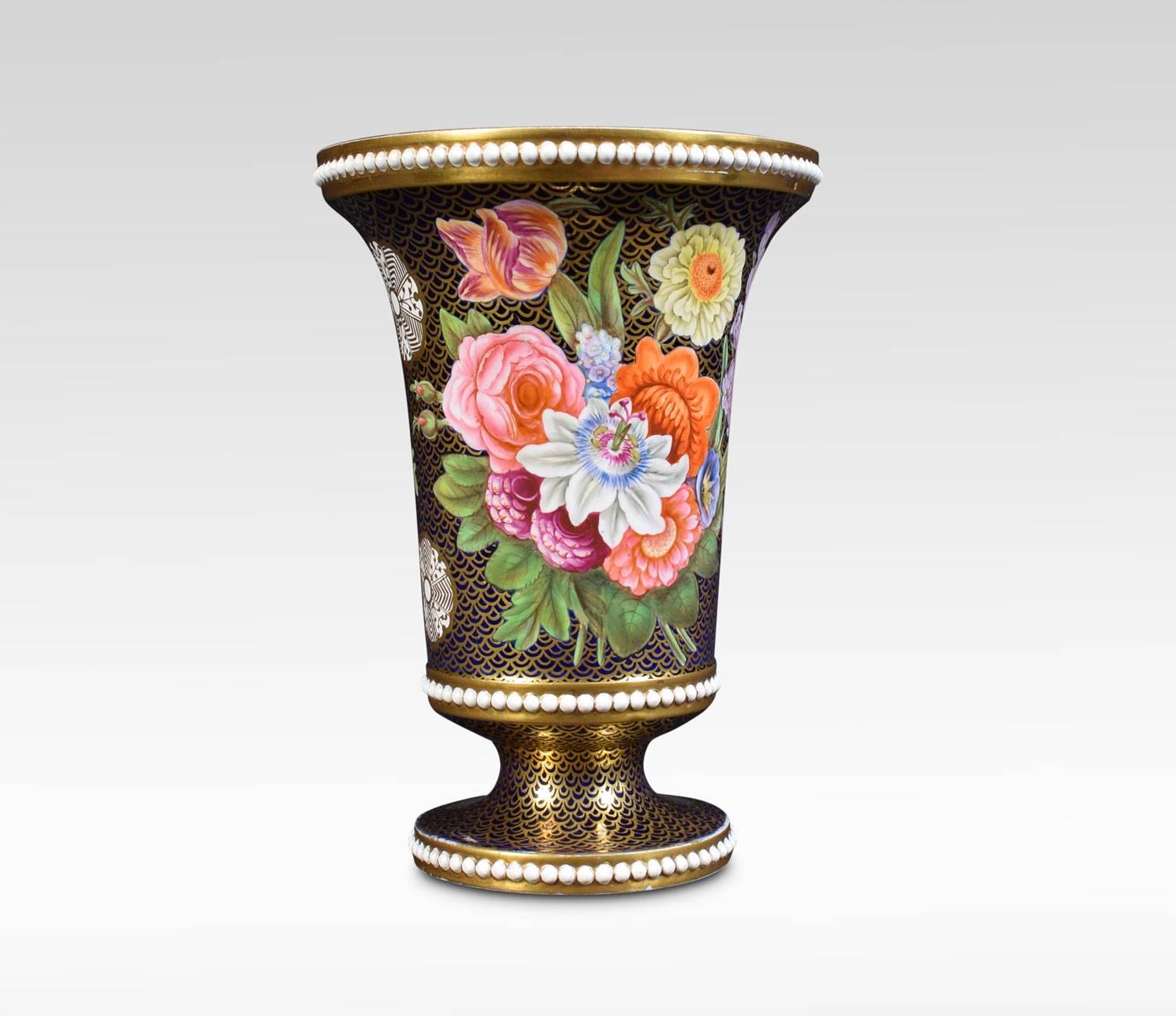 British Regency Period Spode Porcelain Spill Vase