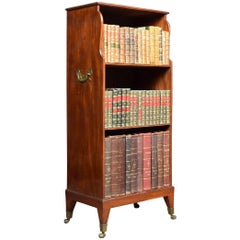 Georgian Style Mahogany Campaign Bookcase