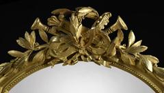 Late 19th Century Carved Giltwood and Gesso Framed Wall Mirror
