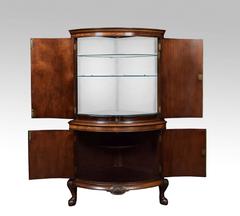 George III Style Mahogany Corner Cocktail Cabinet
