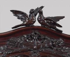 Carved Walnut Wall Mirror