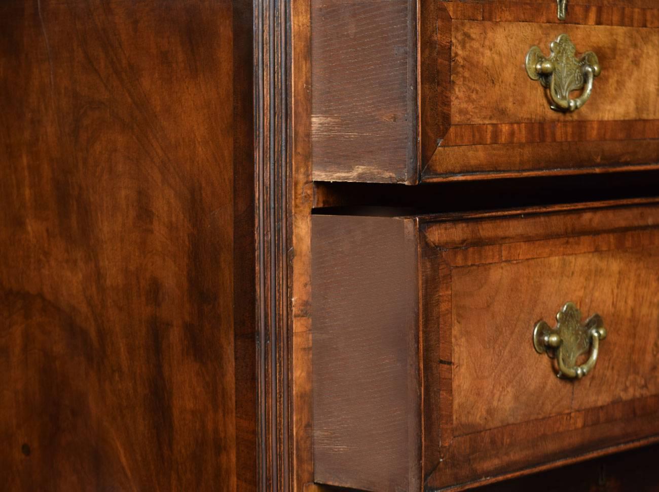 Queen Anne Queen Ann Walnut Chest on Stand