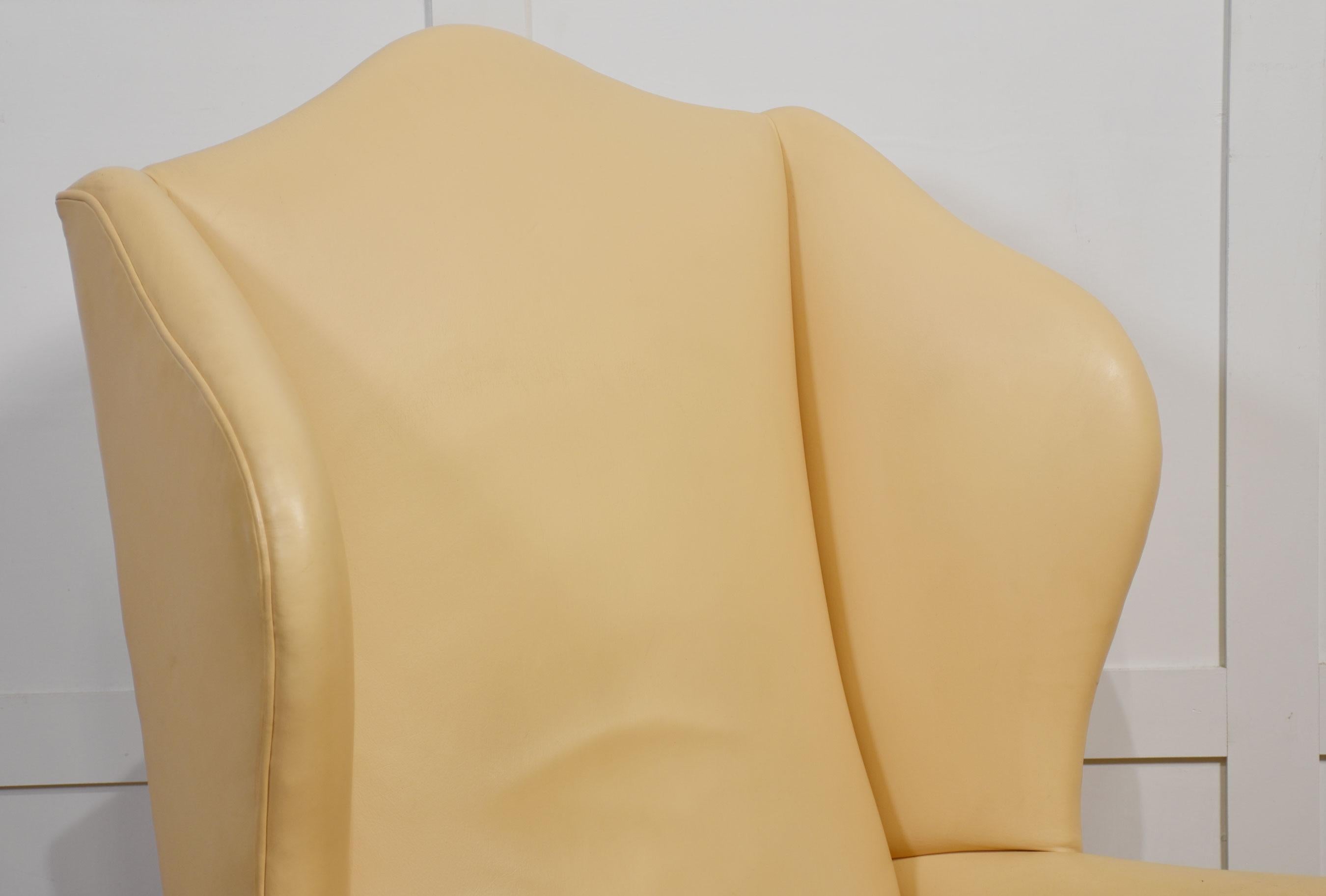 Poltrona wingback in stile georgiano in vendita 3