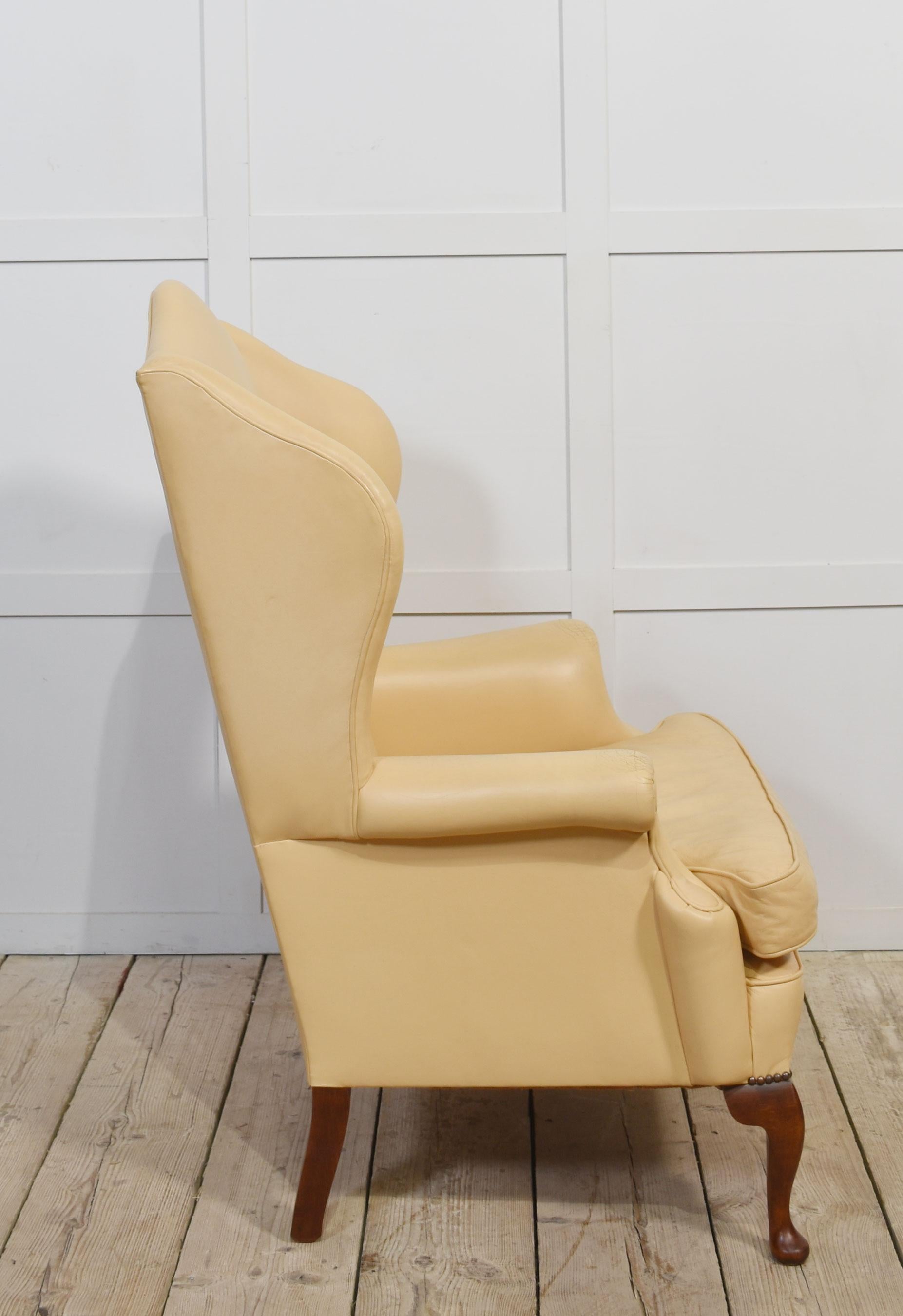 Poltrona wingback in stile georgiano in vendita 4