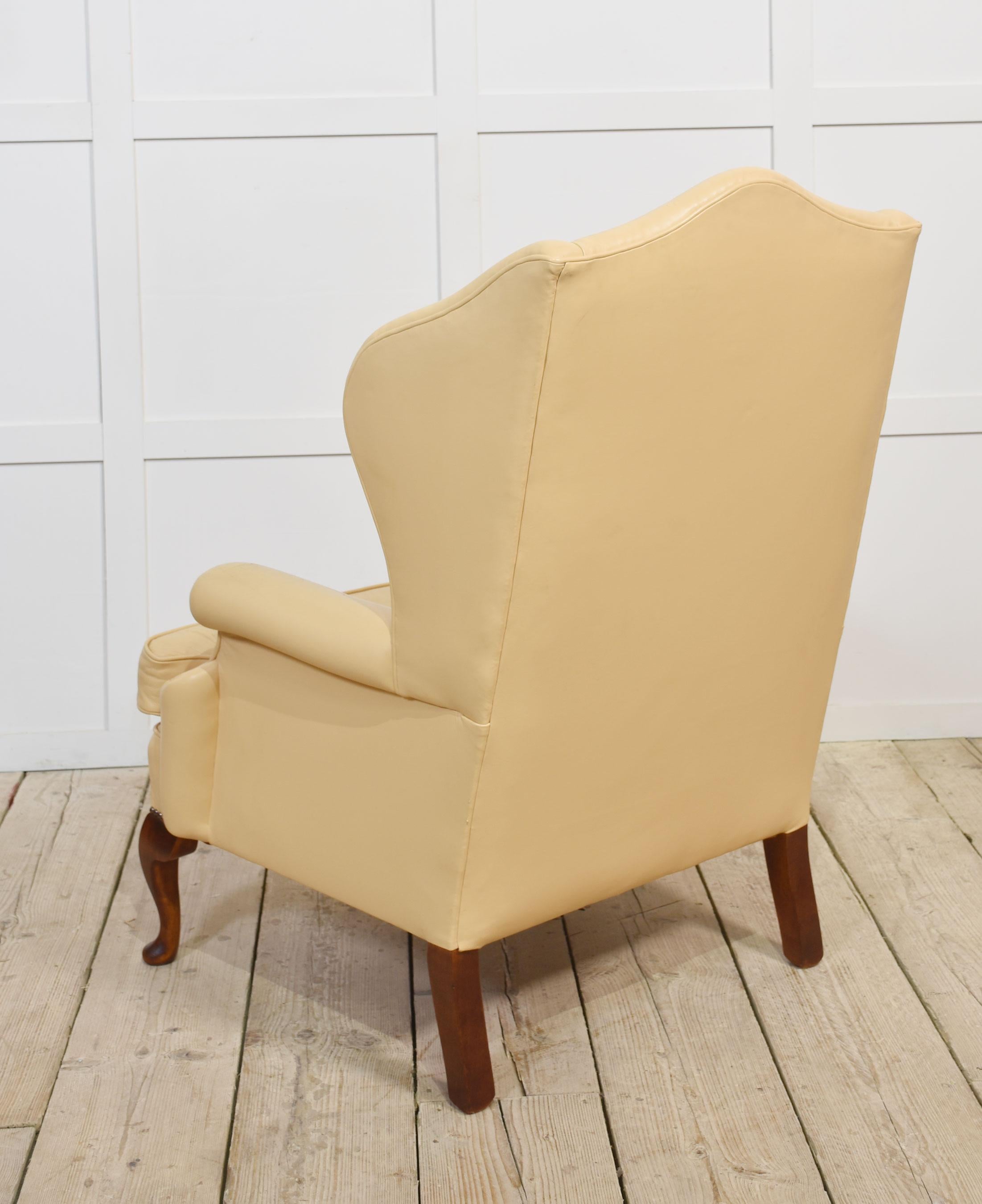 Poltrona wingback in stile georgiano in vendita 5
