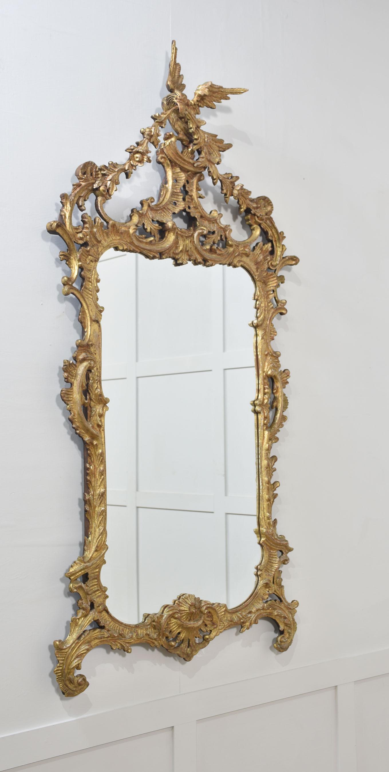 Georgian style gilt Wall Mirror For Sale 1