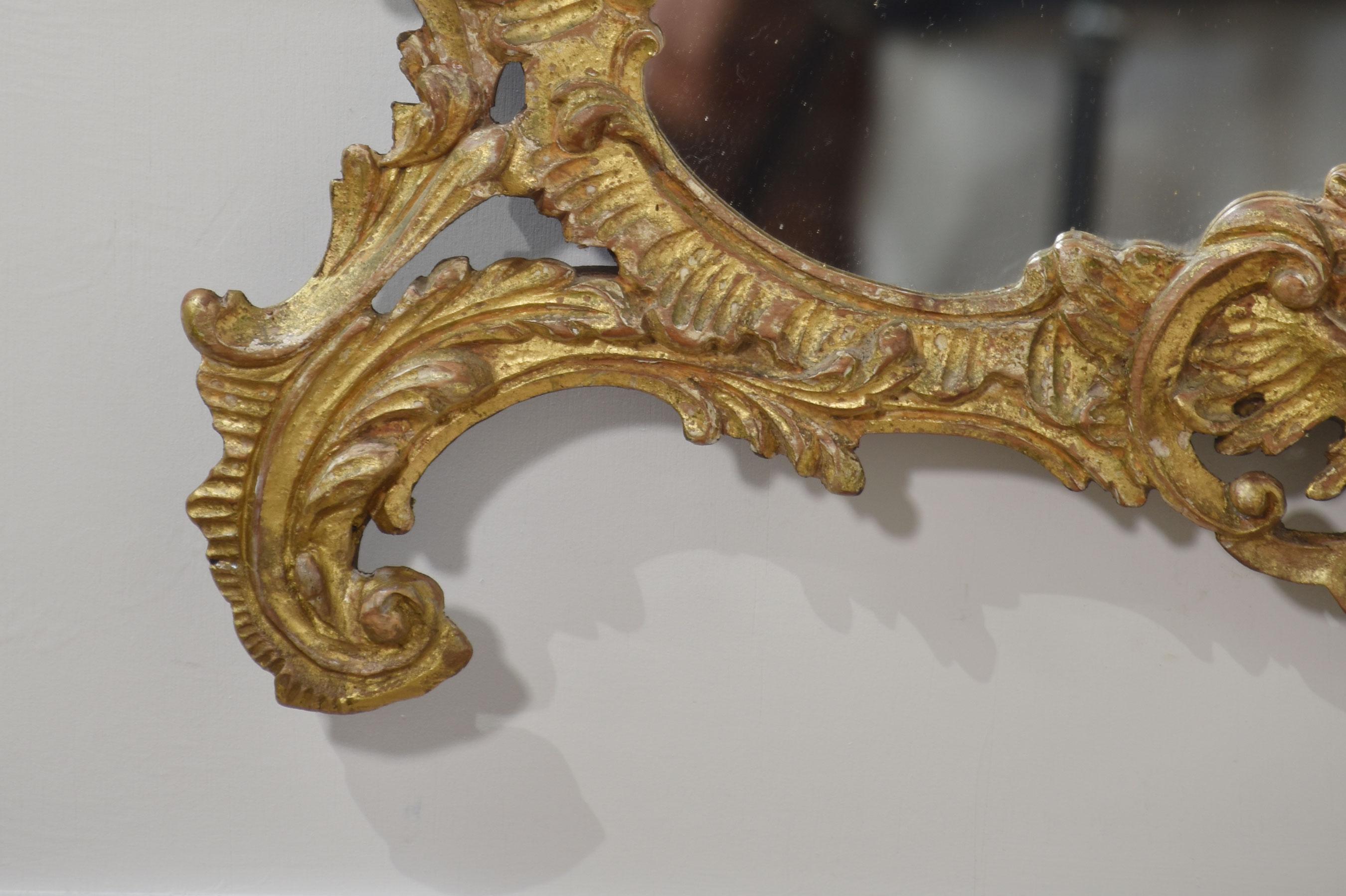 Giltwood Georgian style gilt Wall Mirror For Sale