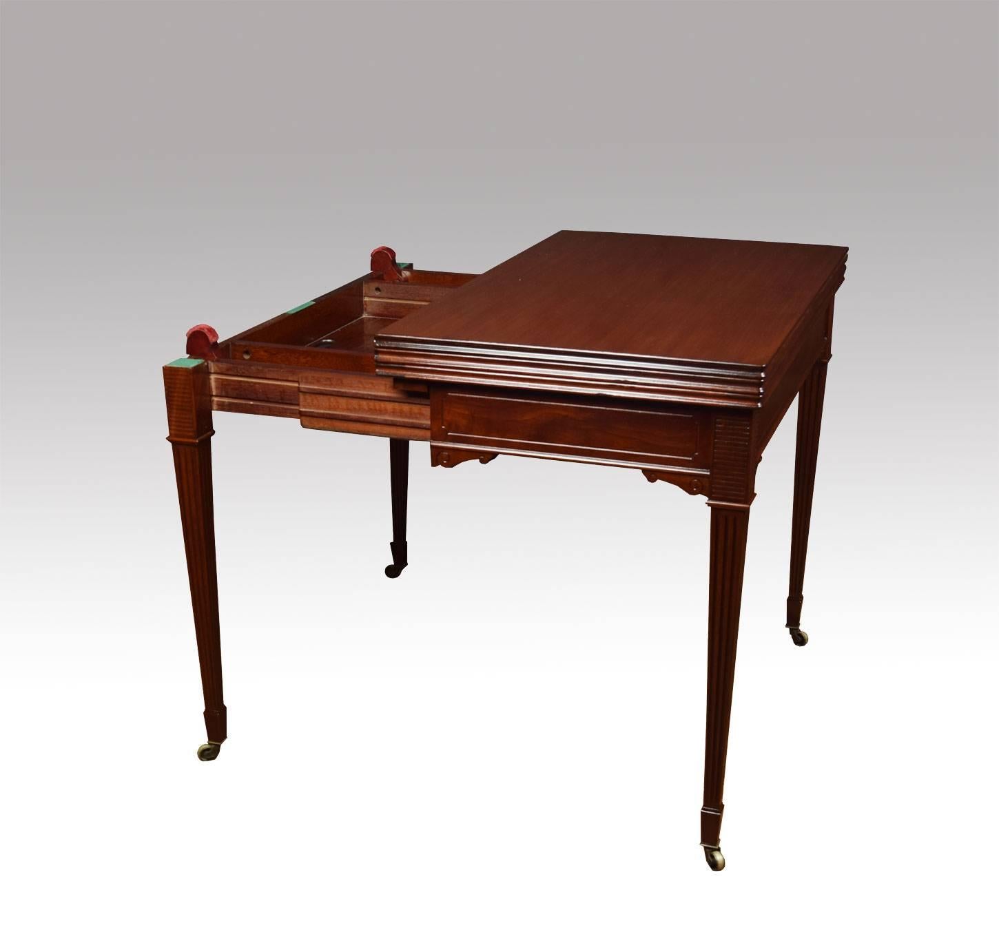 20th Century Edwardian Mahogany Games Roulette Table