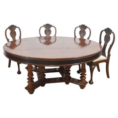 Large Circular Mahogany Centre Dining Table