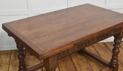 Jacobean Style Oak Draw-Leaf Dining Table