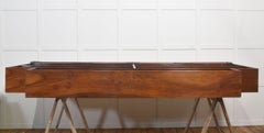 Large Walnut Stepped Open Bookcase