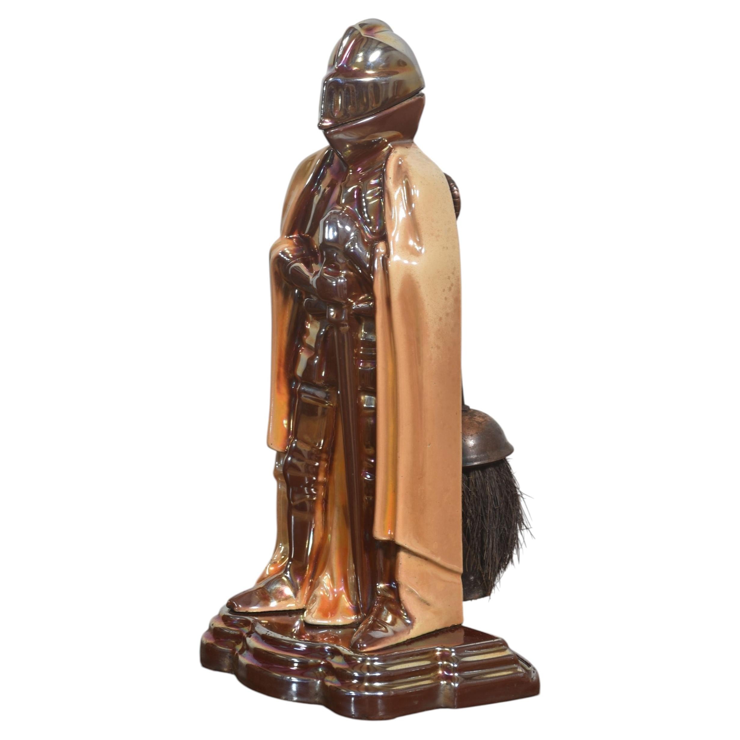 Painted Metal Knight Fireside Companion Set For Sale