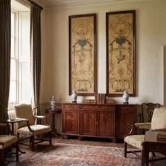 Pair Of Neoclassical Napoleonic-Style Painted Decorative P