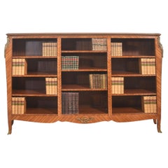 A Louis XV-Style Gilt-Metal Mounted Open Bookcase