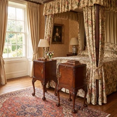 Pair Of Chippendale Style Mahogany Bedside Cabinets