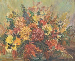 Floral Still Life Oil Painting By D. L. Williams