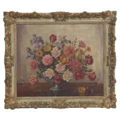Floral Still-Life Oil Painting By I. Berezny