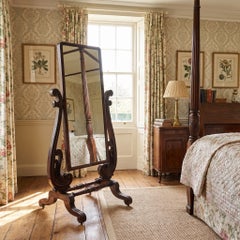 William IV Mahogany Cheval Mirror