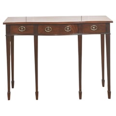 Edwardian Mahogany Bow Front Side Table