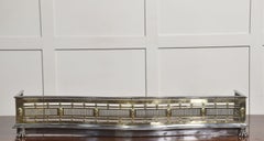 19th Century Regency Brass And Steel Fire Fender