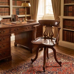 Mahogany Revolving Desk Chair