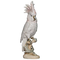 Royal Dux Porcelain Figure of a Cockatoo