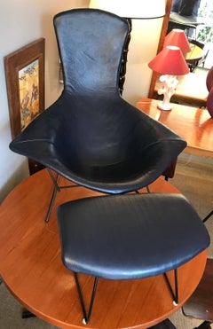 Sedia e ottomana Bird di Harry Bertoia per Knoll