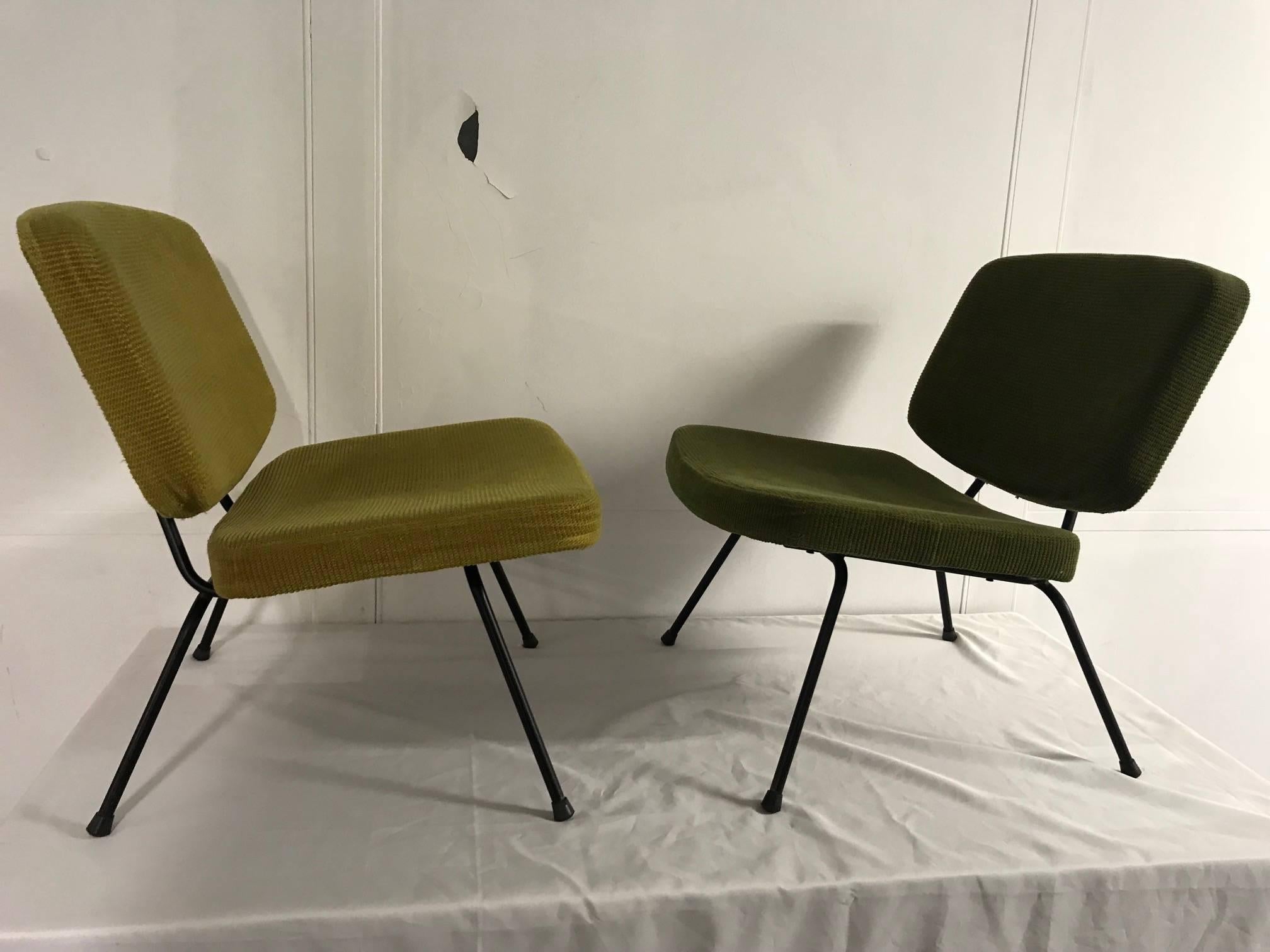 Pair of CM190 chairs by Pierre Paulin, France, Thonet editions.