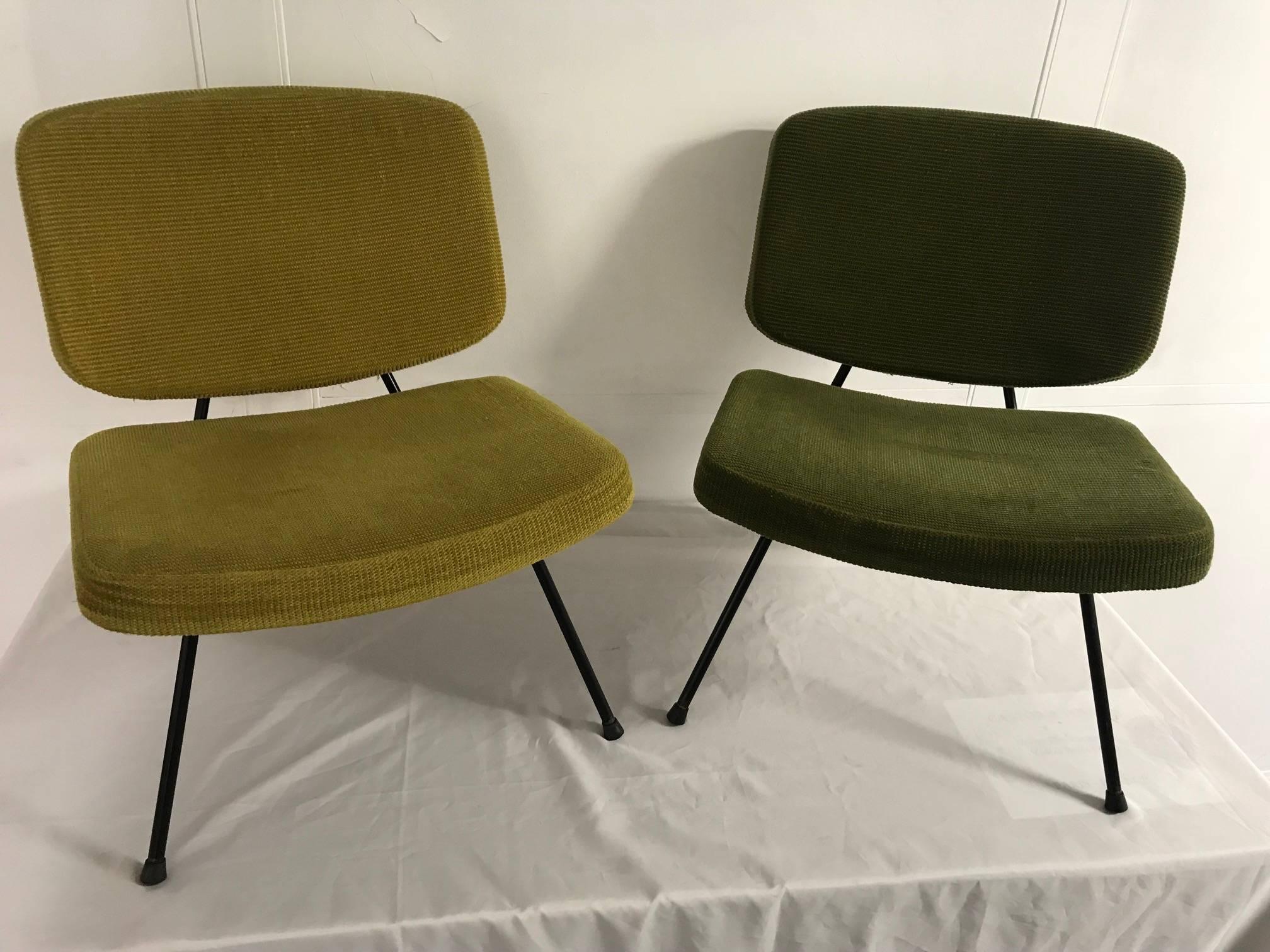 French Pair of CM190 Chairs by Pierre Paulin