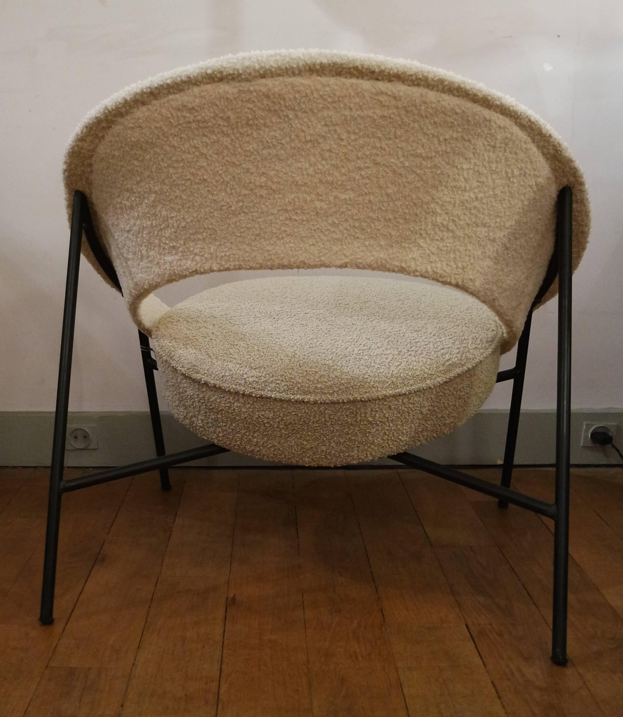 Mid-20th Century Saturne Armchair by Geneviève Dangles et Christian Defrance
