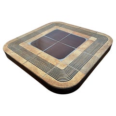 Mesa de centro de cerámica "mambo" de Roger Capron, Francia, años 70