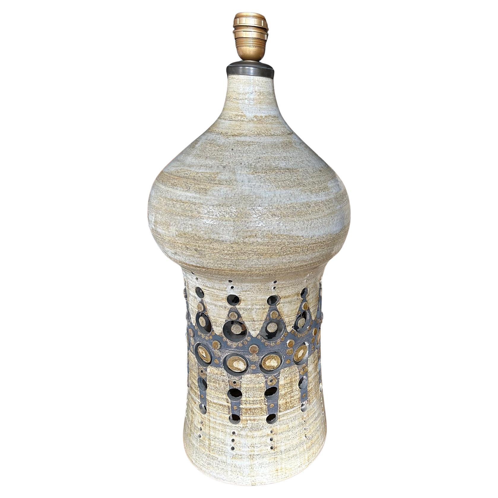 1960's vintage Georges Pelletier große Lampe im Angebot