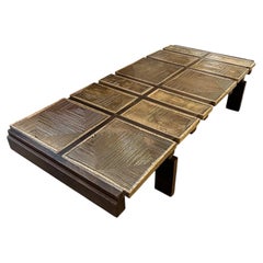 Table basse en céramique « Alouette » de Roger Capron, France, années 1960