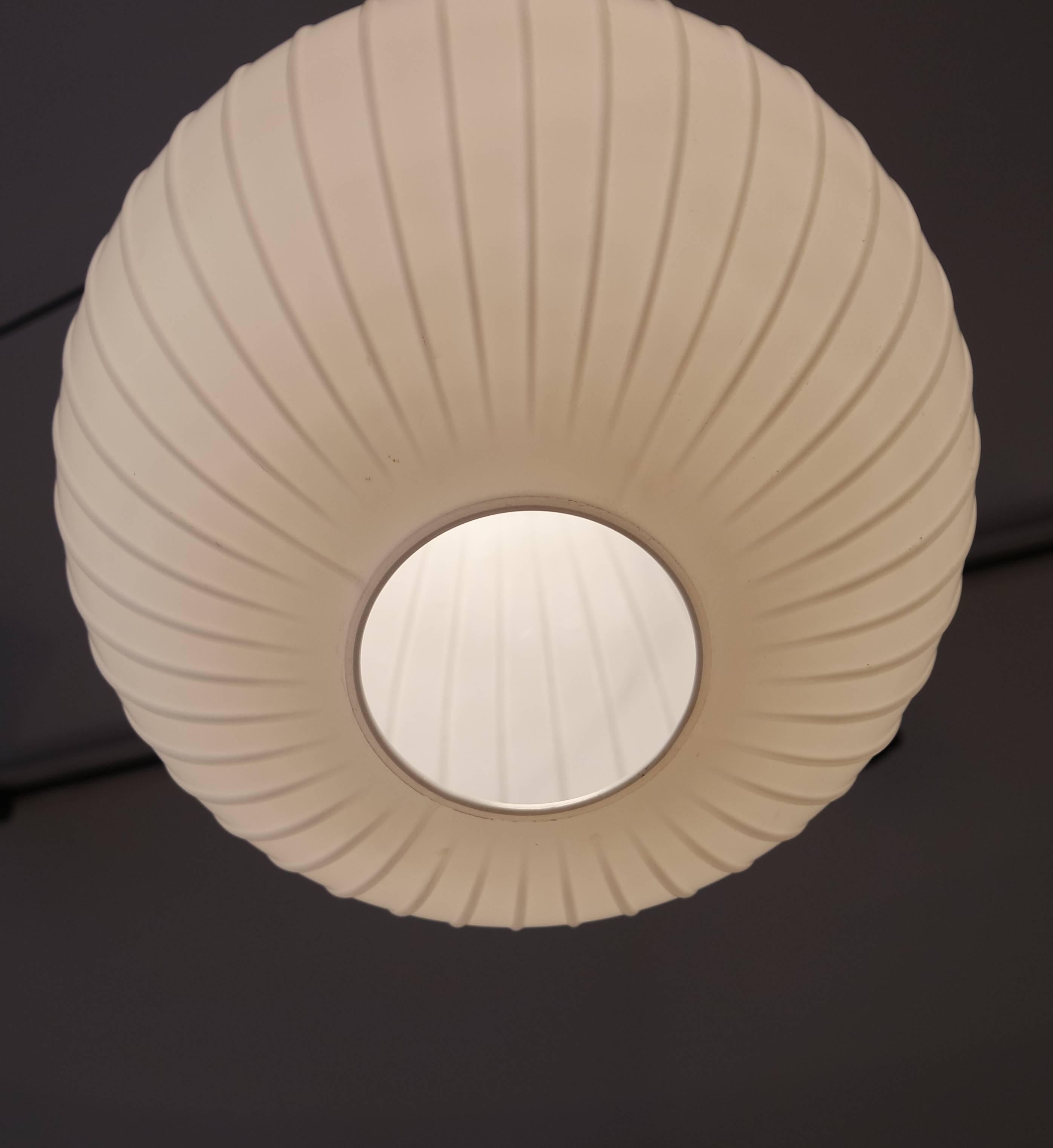 Mid-20th Century Opaline Ceiling Lamp