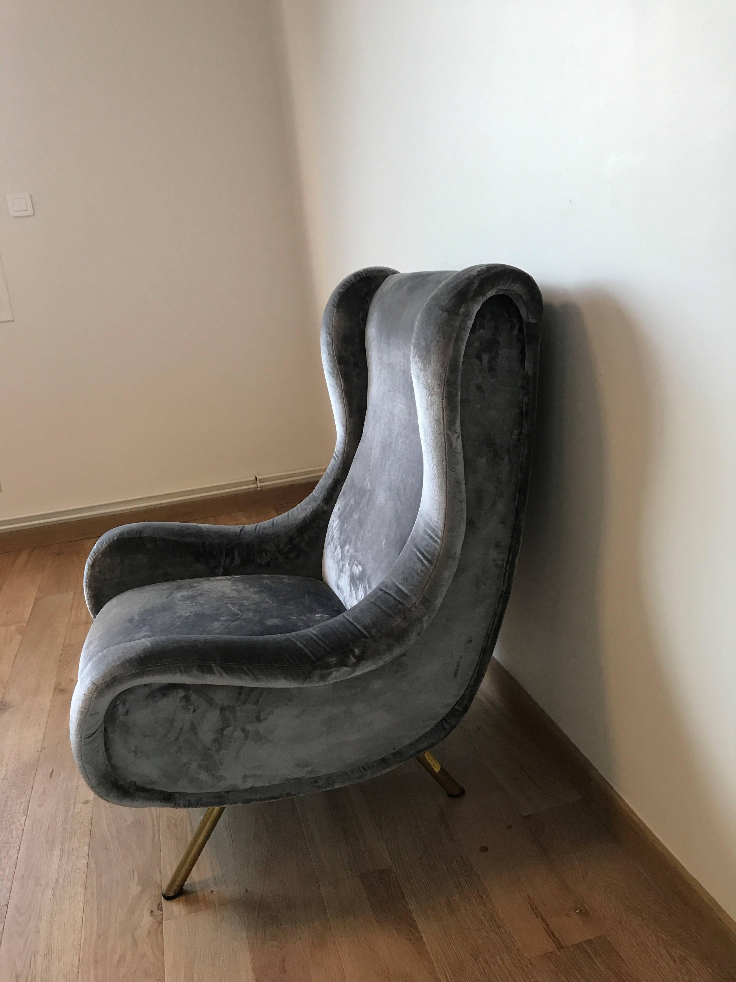 Pair of Senior armchairs by Marco Zanuso In Excellent Condition In Paris, FR