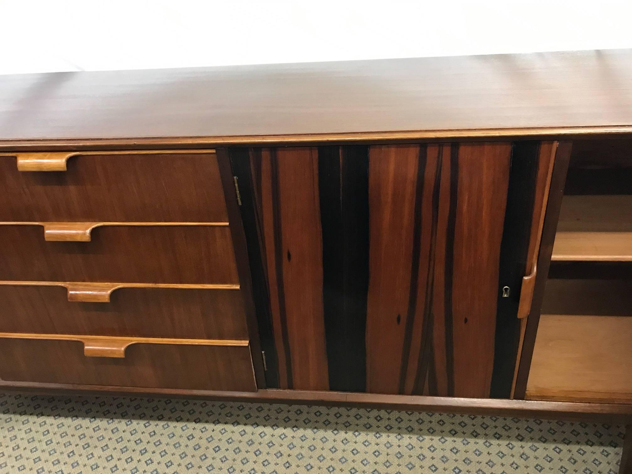 Tropical Wood Sideboard, Portugal, 1960s 1