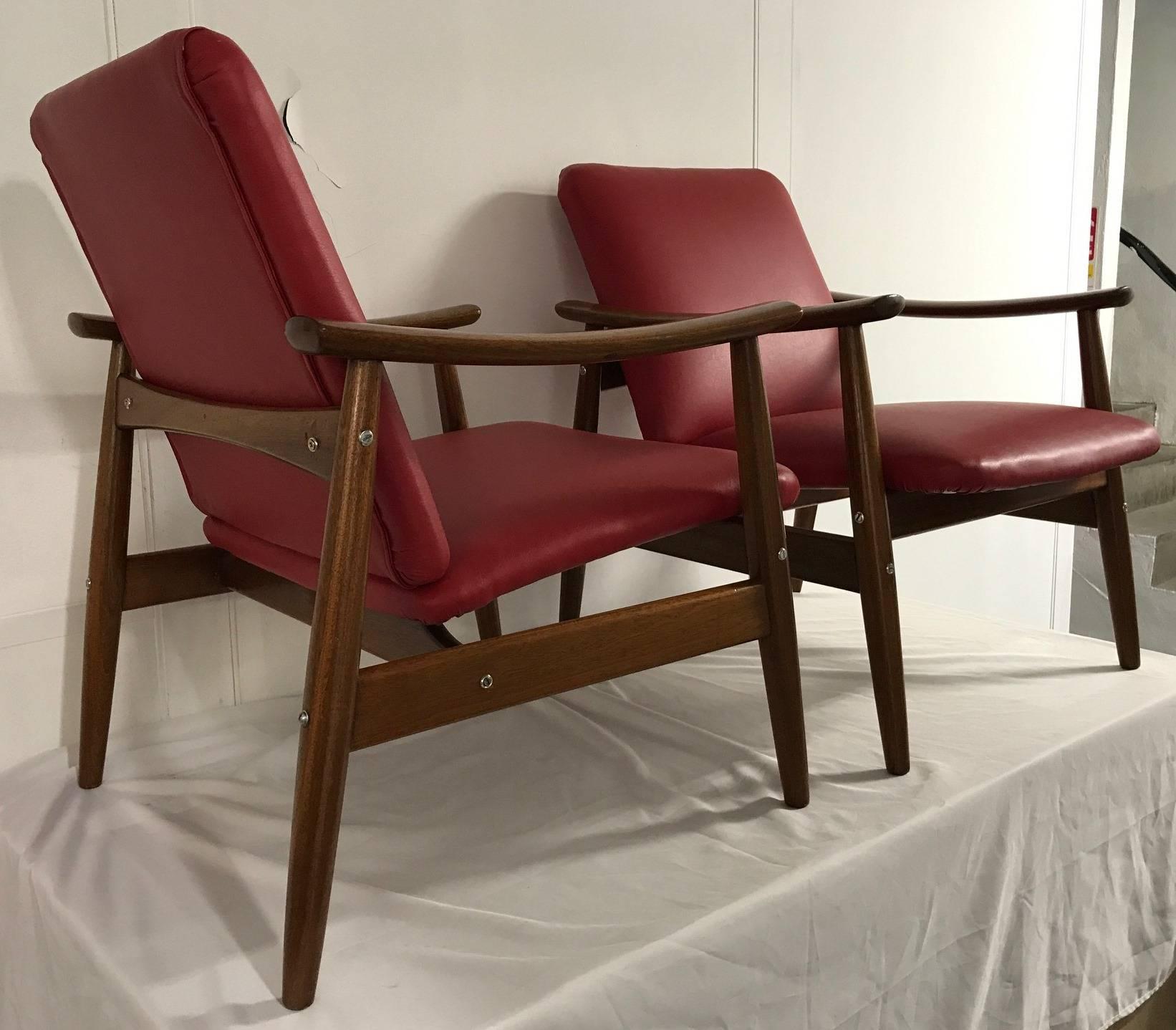 Mid-20th Century Pair of Armchairs by Altamira, Portugal, 1960s