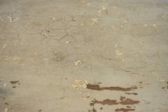 Late 18th Century Four-Door Walnut Buffet with Pale Blue over Cream Paint