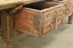 17th Century Spanish Chestnut Coffee Table With Single Board Top
