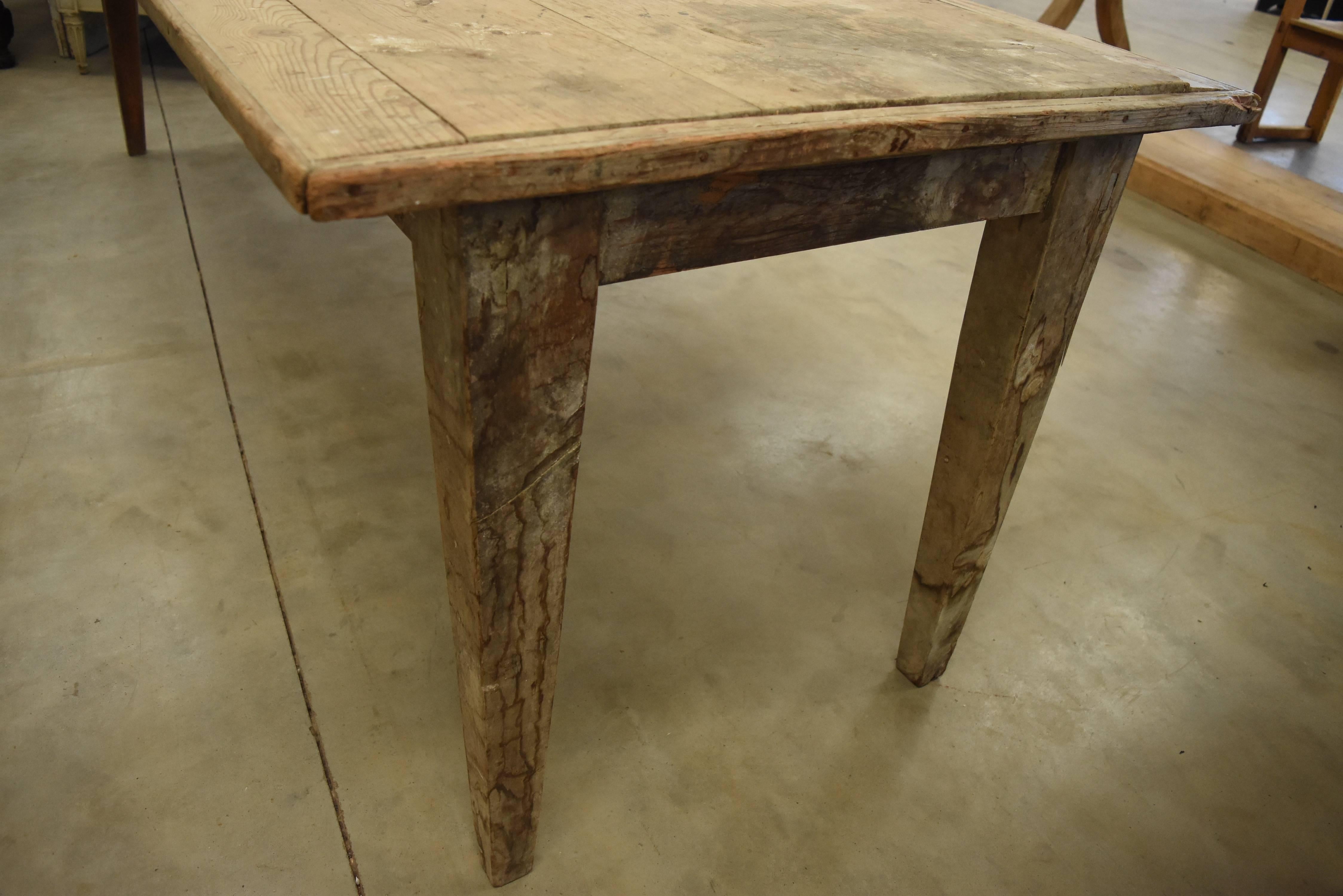 Late 19th Century Spanish Pine Rustic Dining or Work Table 3