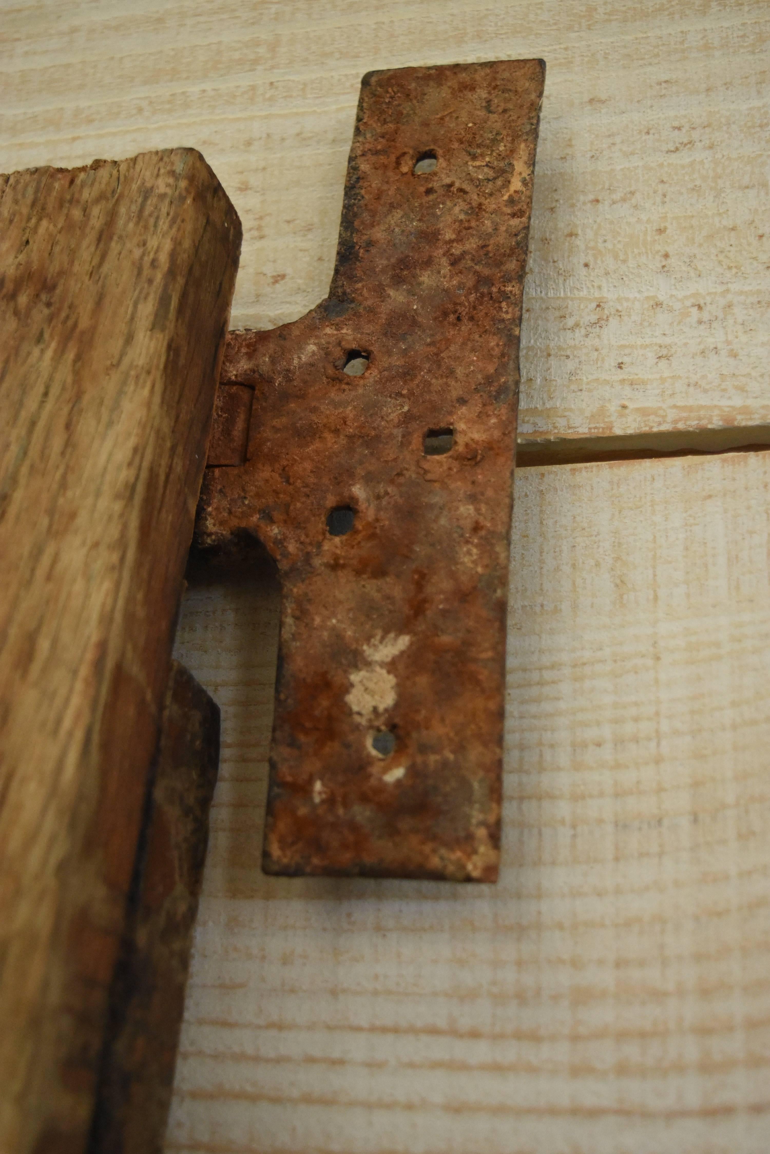 Hand-Crafted Pair of 17th Century Spanish Doors from the Basque Region with Original Iron