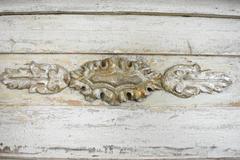 Pair of Painted Mirrors Made from Spanish Altar Elements and Old Wood