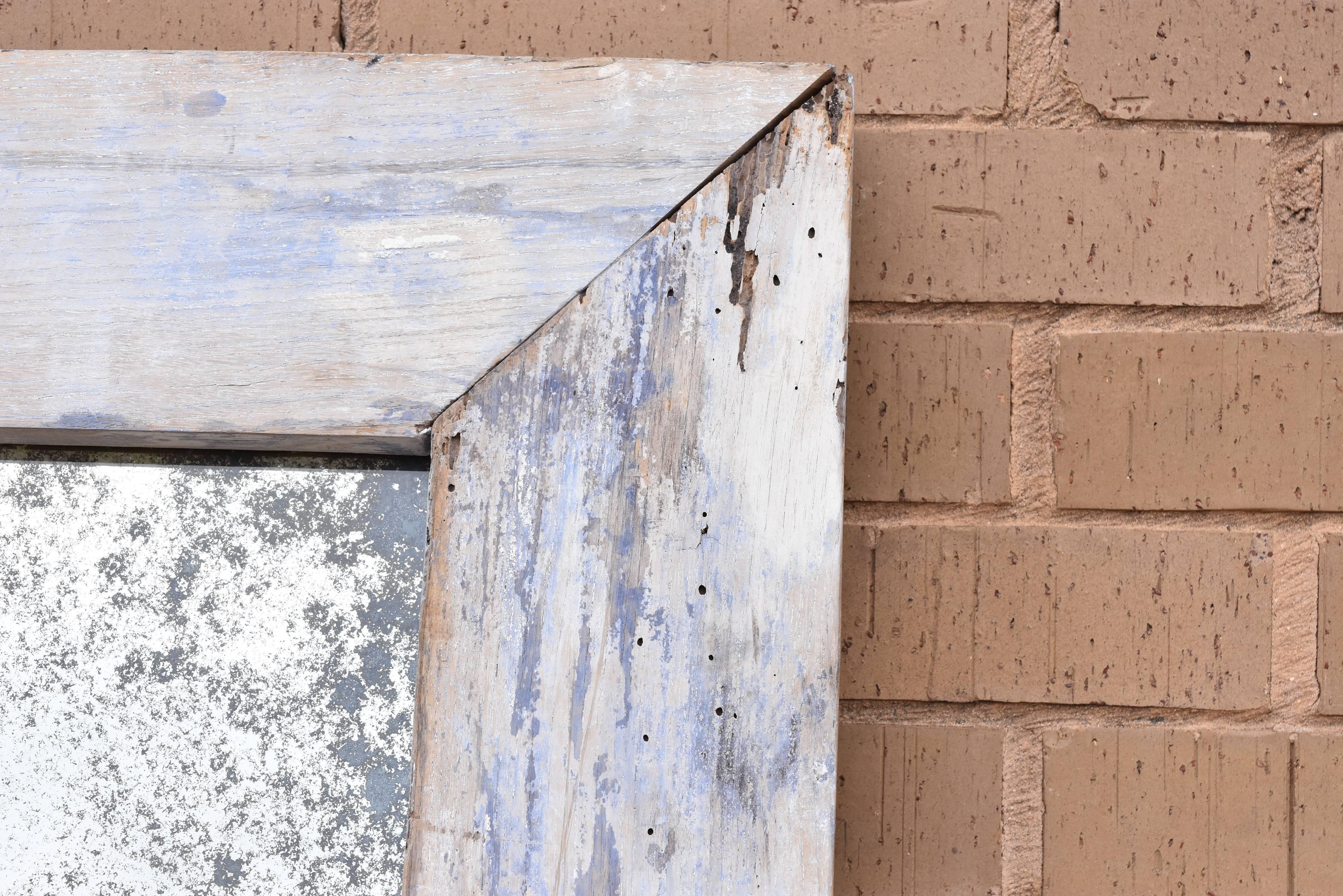 Spanish 19th Century Reclaimed Wood from Altar Made into Mirror 2