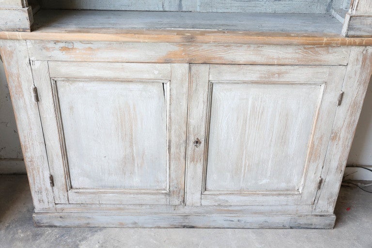 Spanish Painted TwoPart Bookcase with Removable Shelves at 1stDibs