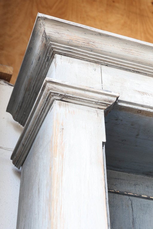 Spanish Painted TwoPart Bookcase with Removable Shelves at 1stDibs