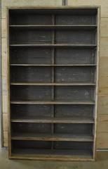 Spanish Open Shelf Painted Bookcase Made with Reclaimed Wood