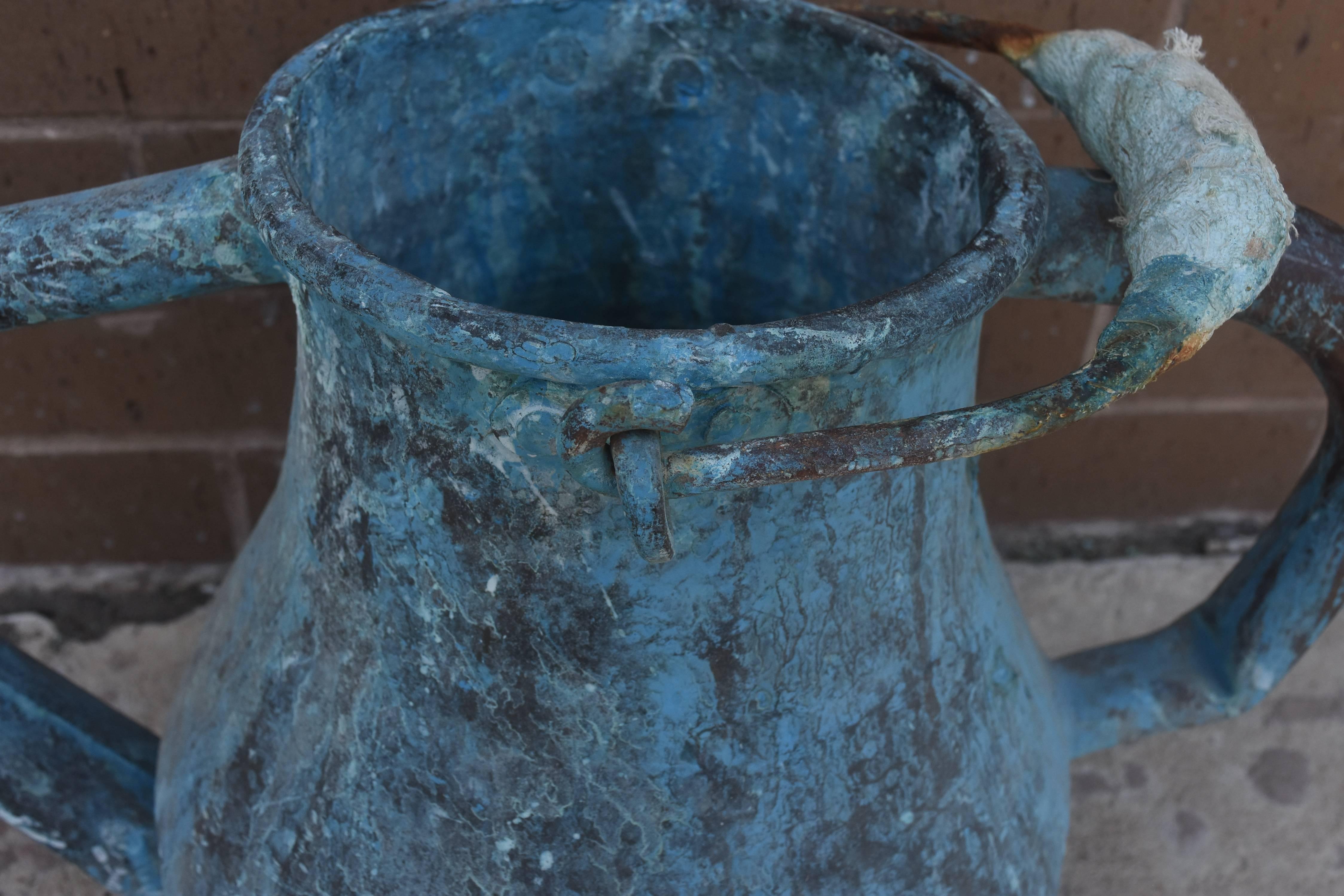 19th Century French Copper Watering Can with Original Patina 1